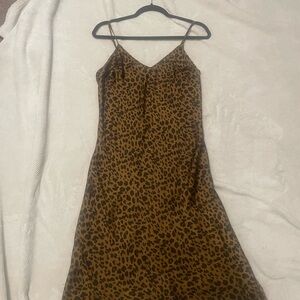 A New Day Black and Brown Slip Dress for Night Out
